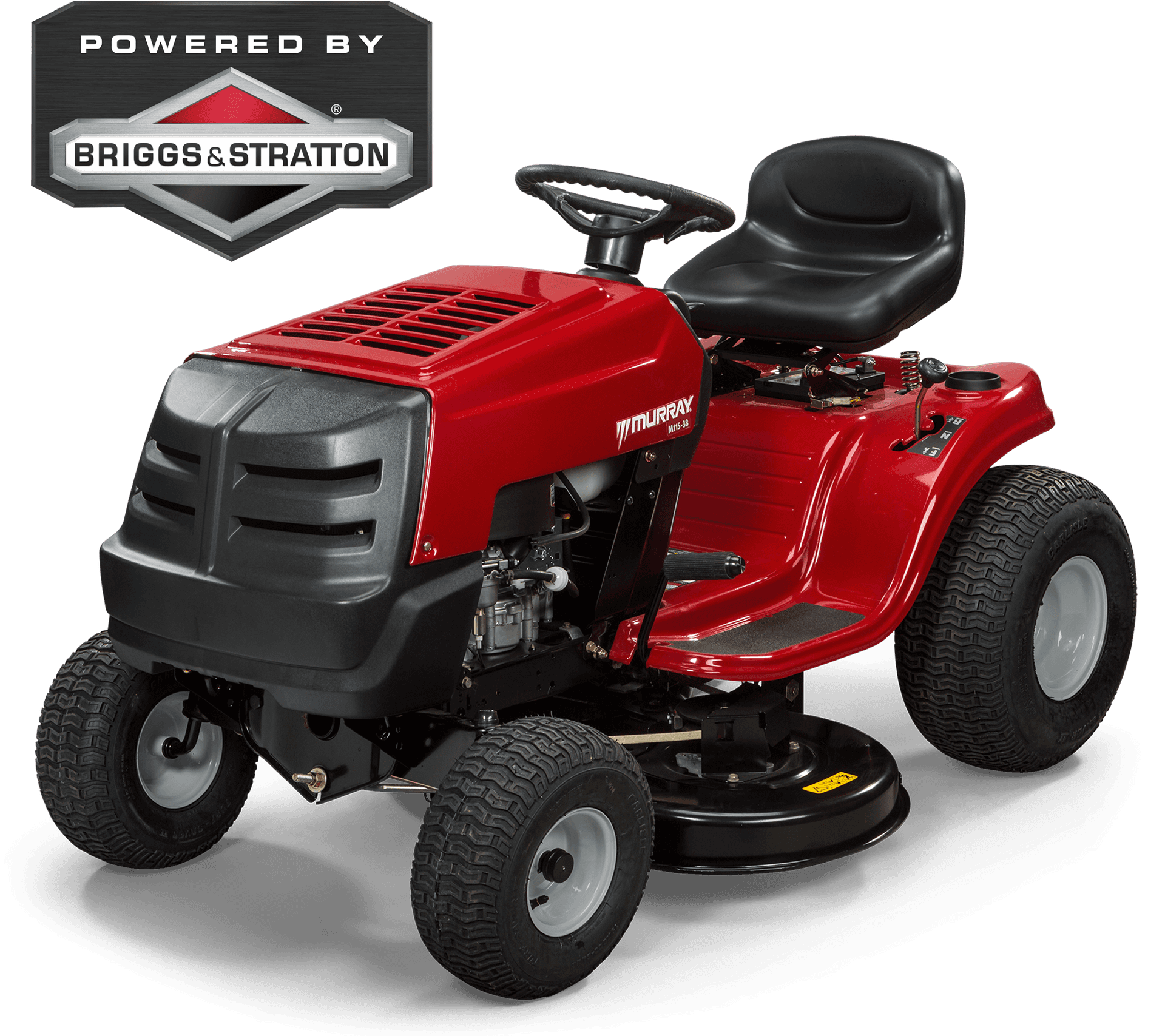 Red Riding Lawn Mower PNG Image