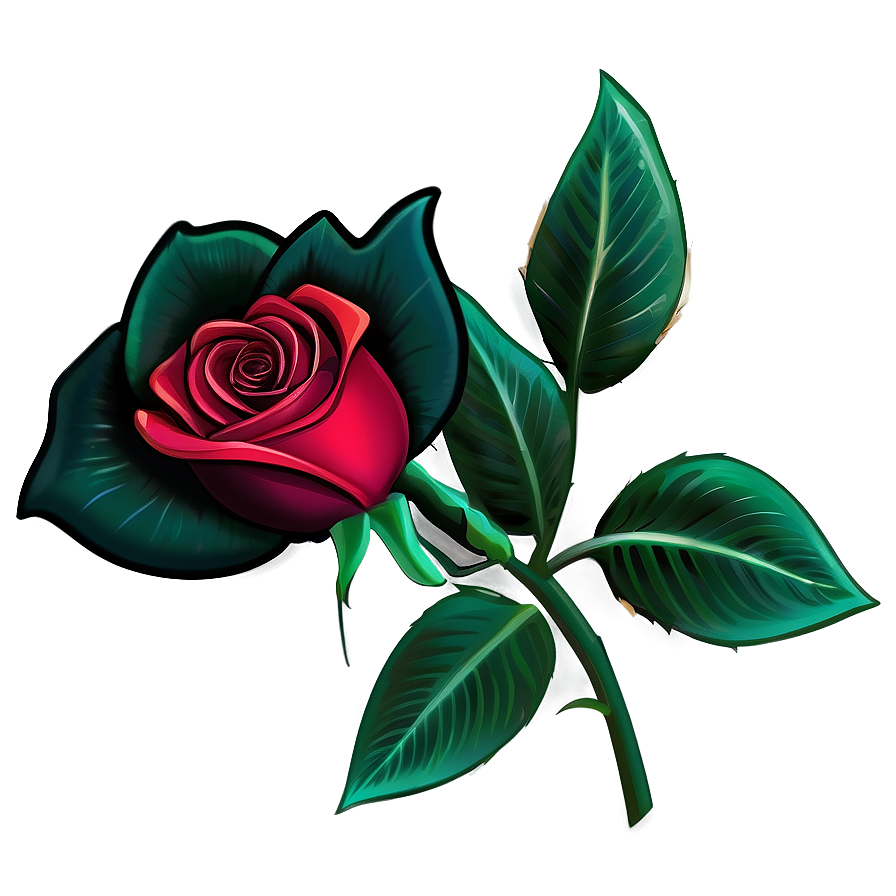 Red Rose Emblem Png Ilj PNG Image