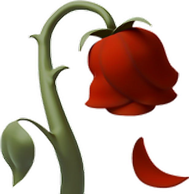 Red Rose Emoji PNG Image