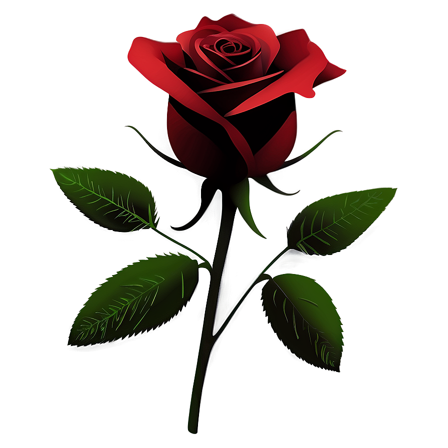 Red Rose Silhouette Png 20 PNG Image