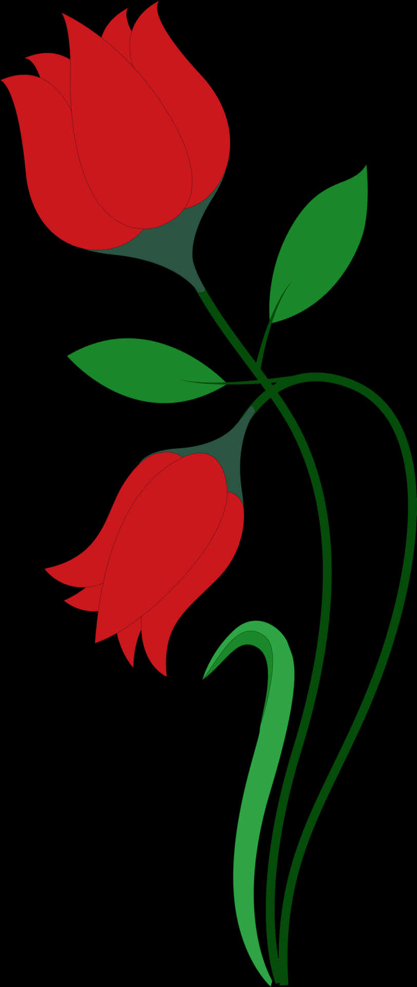 Red Rose Vector Art PNG Image