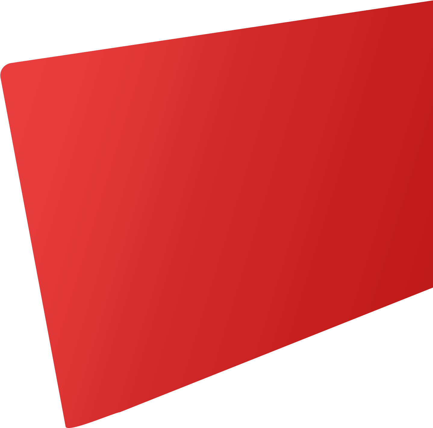 Red Rounded Rectangle Graphic PNG Image