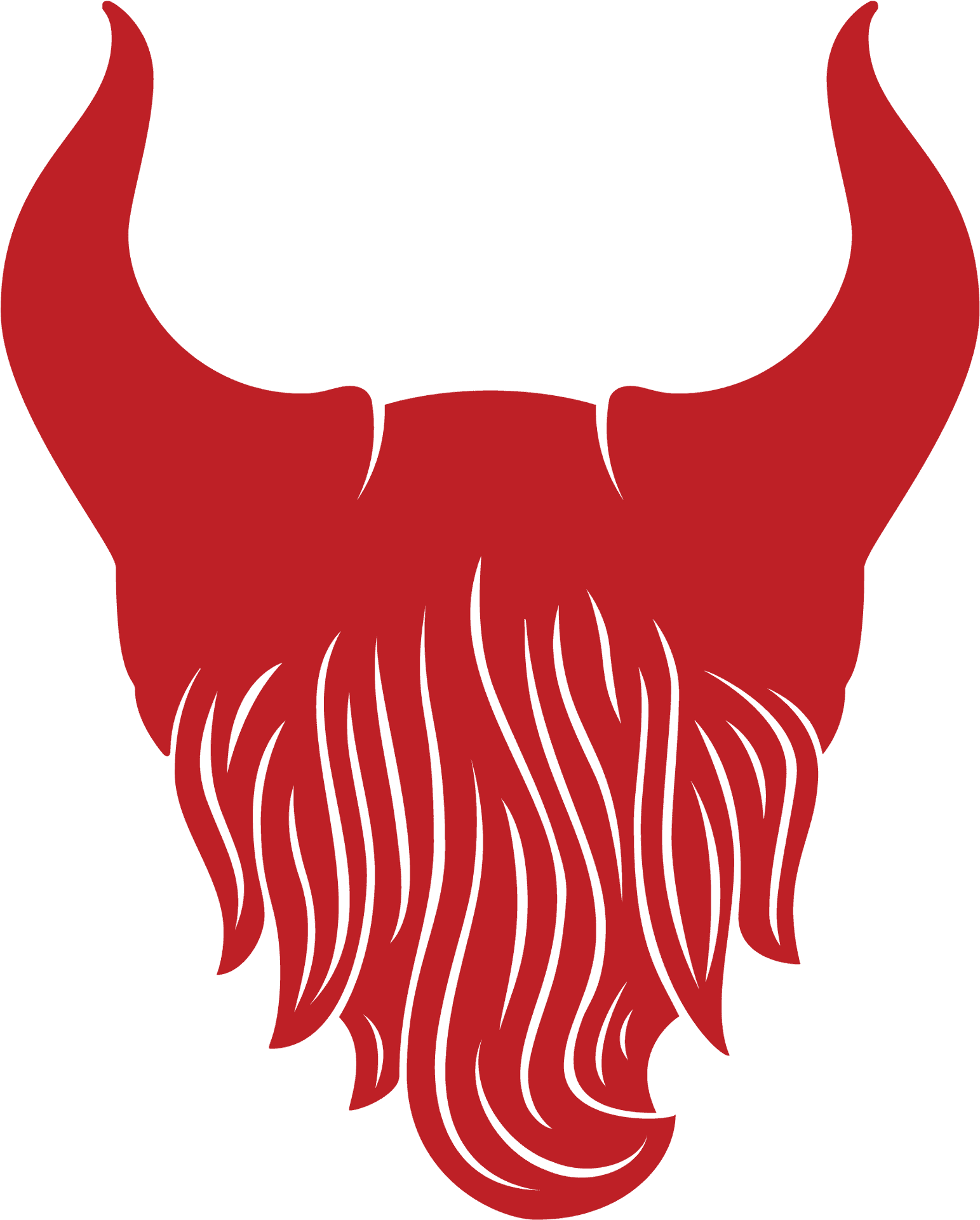 Red Santa Beard Illustration.svg PNG Image