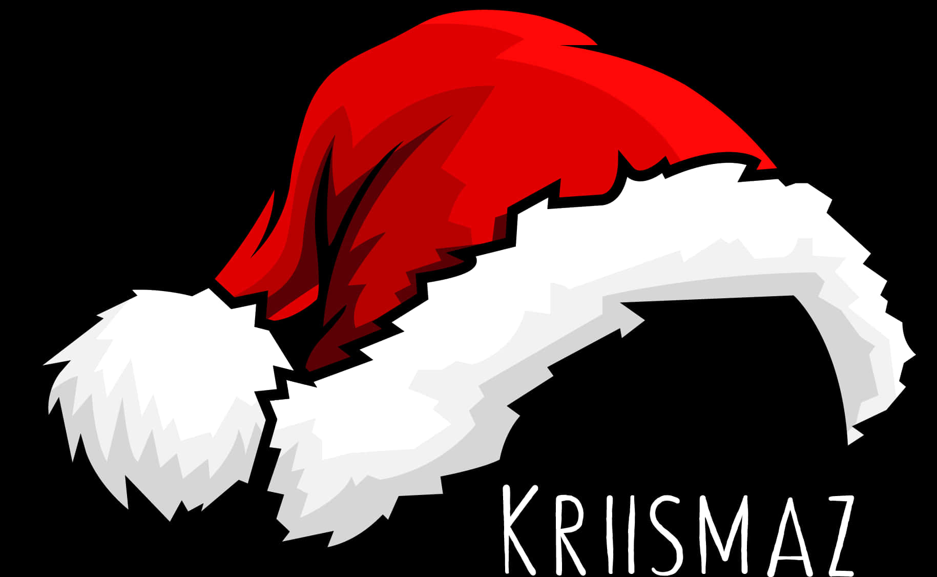 Red Santa Hat Cartoon Vector PNG Image