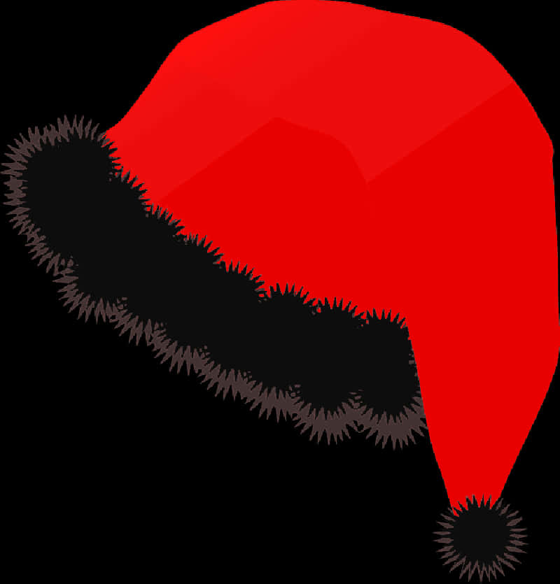 Red Santa Hat Graphic PNG Image