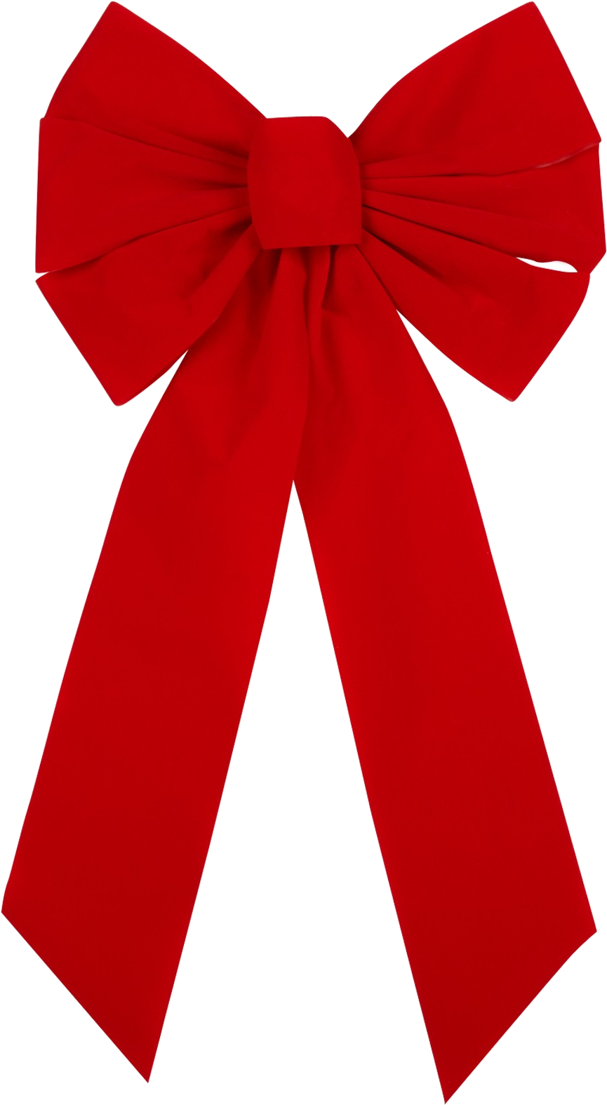 Red Satin Gift Bow PNG Image