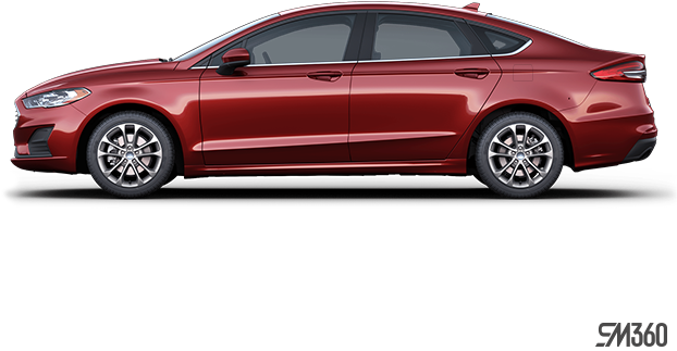 Red Sedan Side View PNG Image