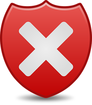 Red Shield Cross Icon PNG Image