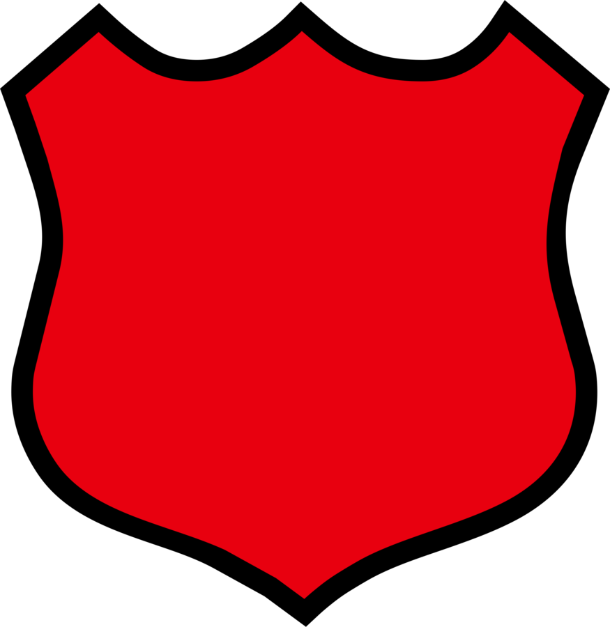 Red Shield Graphic PNG Image