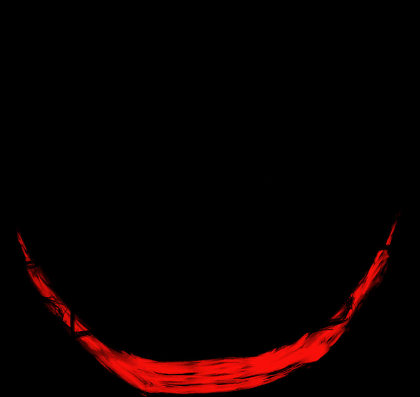 Red Smile Abstract Art PNG Image