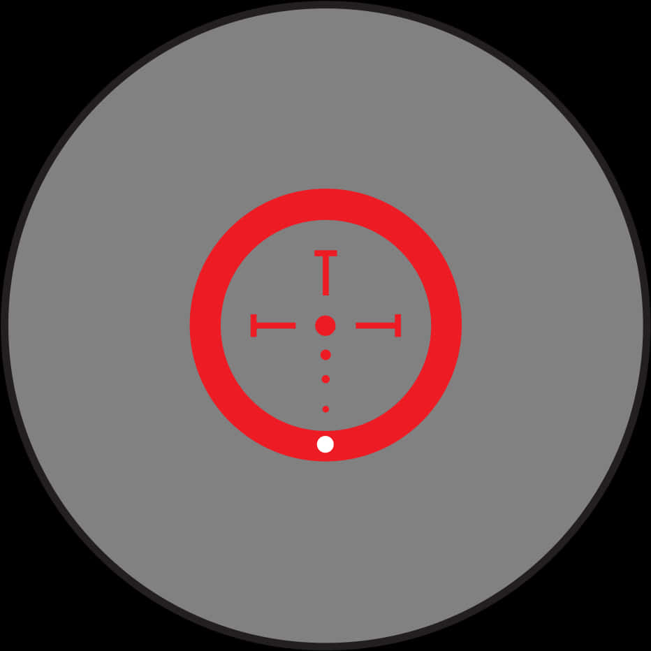 Red Sniper Scope Crosshair PNG Image