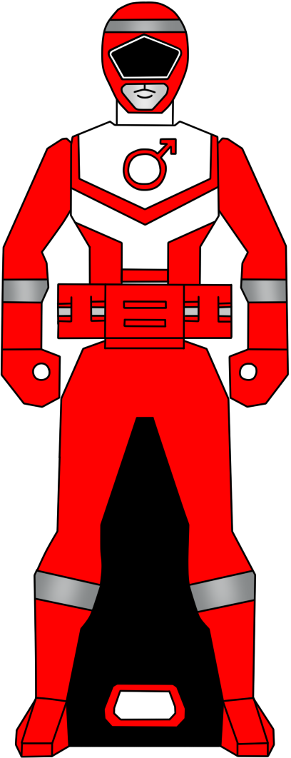 Red_ Space_ Ranger_ Costume PNG Image