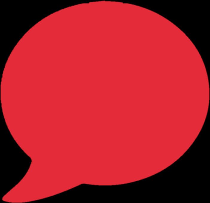 Red Speech Bubble Graphic PNG Image