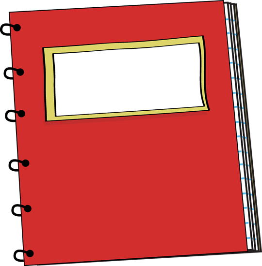 Red Spiral Notebook Clipart PNG Image