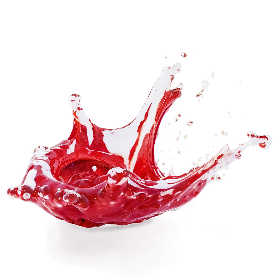 Red Splash On White Png 5 PNG Image