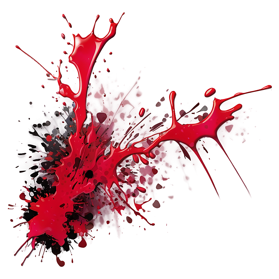 Red Splatter Graffiti Png 06132024 PNG Image