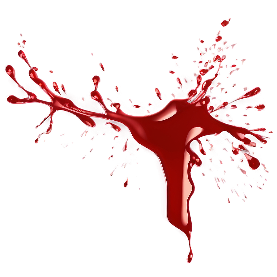 Red Splatter With Transparent Background Png 06132024 PNG Image