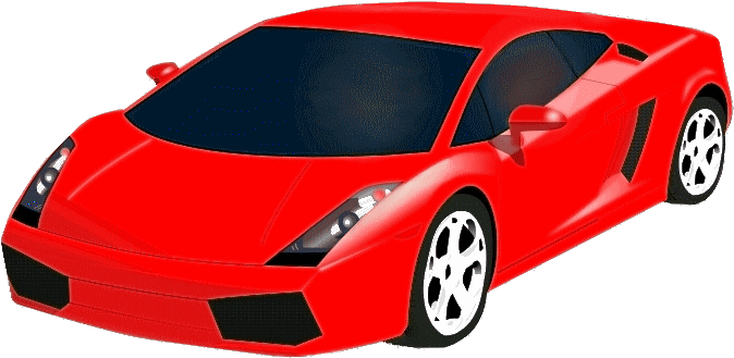 Red Sports Car Illustration.png PNG Image