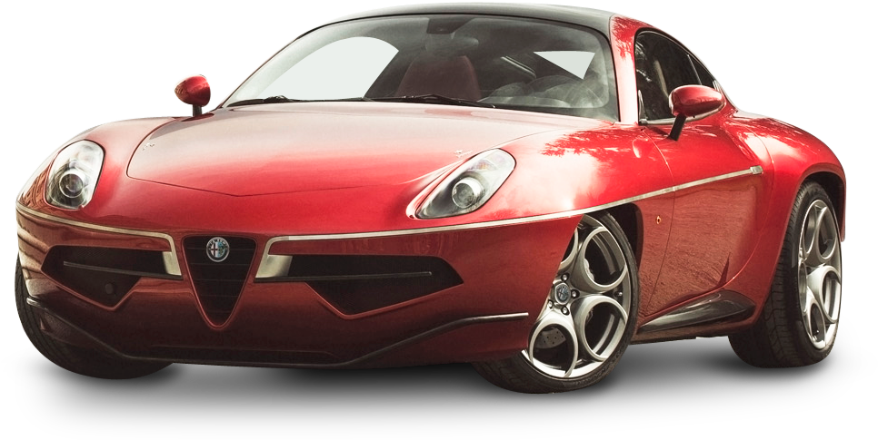 Red Sports Car Isolated PNG Image