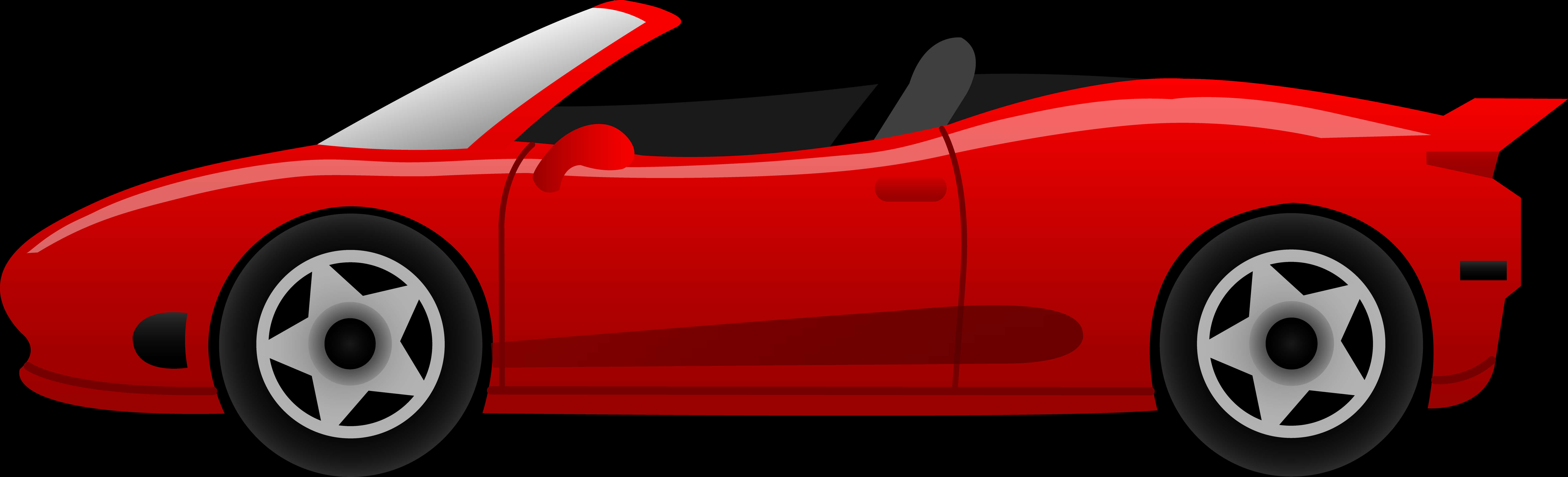 Red Sports Car Vector Illustration PNG Image