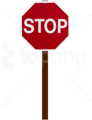 Red Stop Sign Transparent Background PNG Image