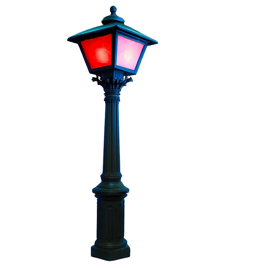 Red Street Light Night Png Dmx15 PNG Image