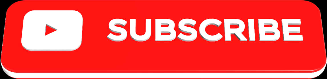 Red Subscribe Button PNG Image