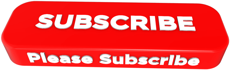 Red Subscribe Button3 D PNG Image