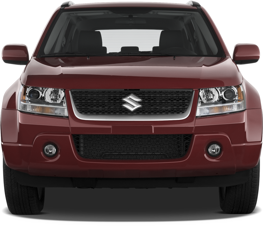 Red Suzuki Grand Vitara Front View PNG Image