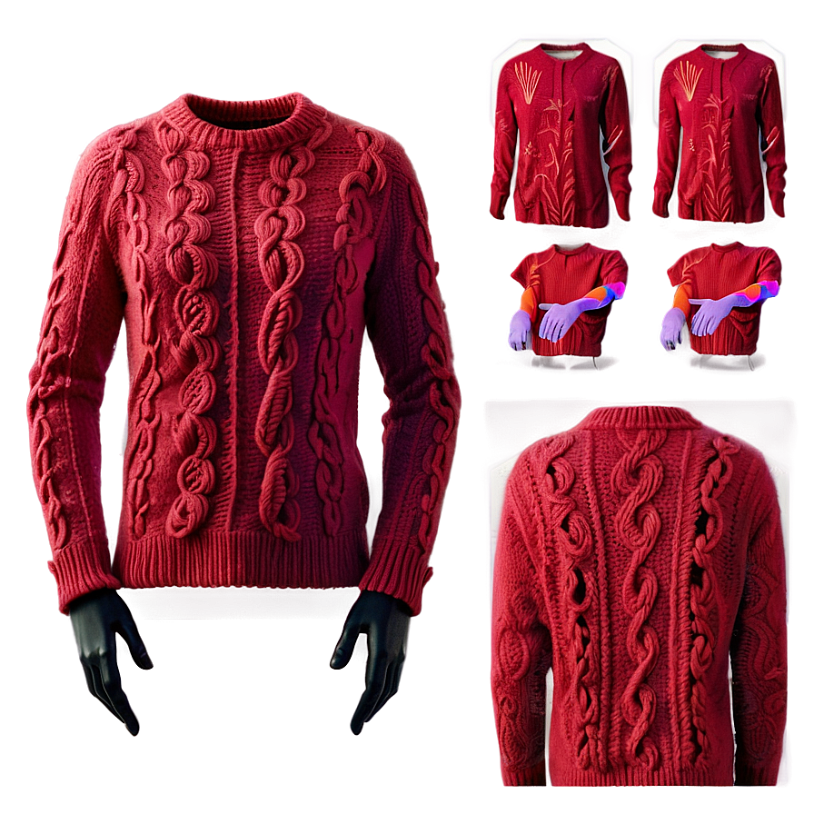 Red Sweater B PNG Image