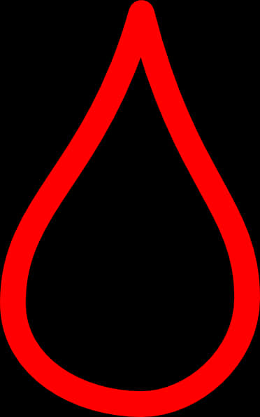 Red Tear Drop Graphic PNG Image