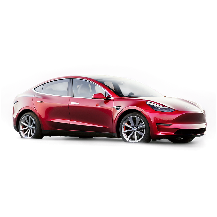 Red Tesla Model Y Png Oju PNG Image