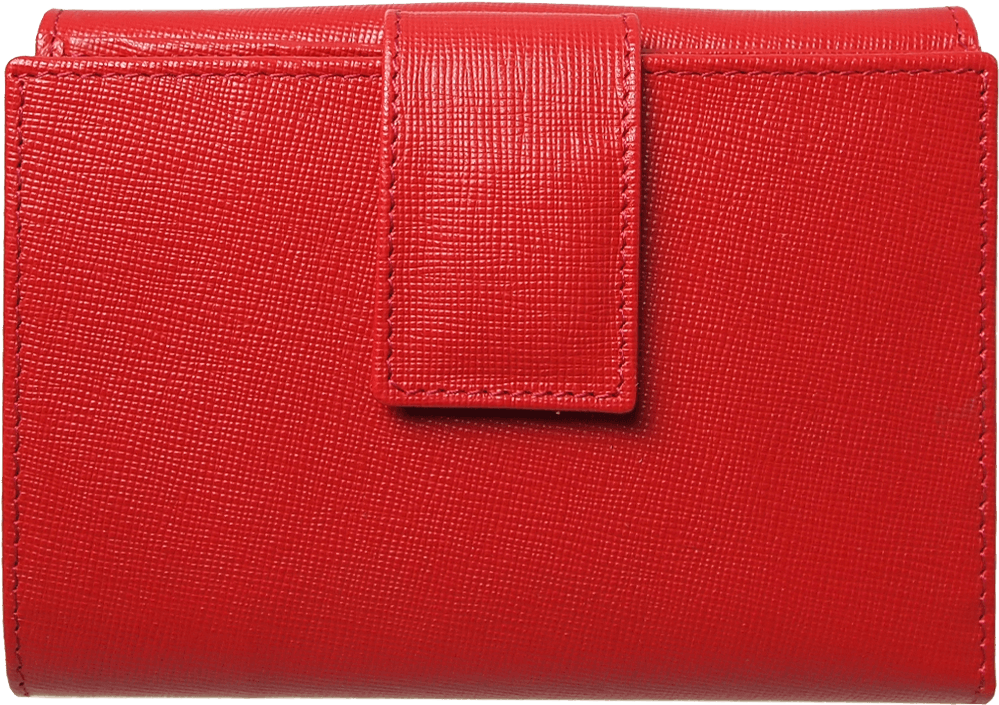 Red Textured Leather Wallet PNG Image