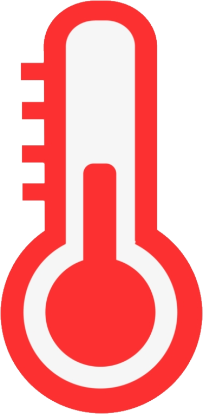 Red Thermometer Icon PNG Image