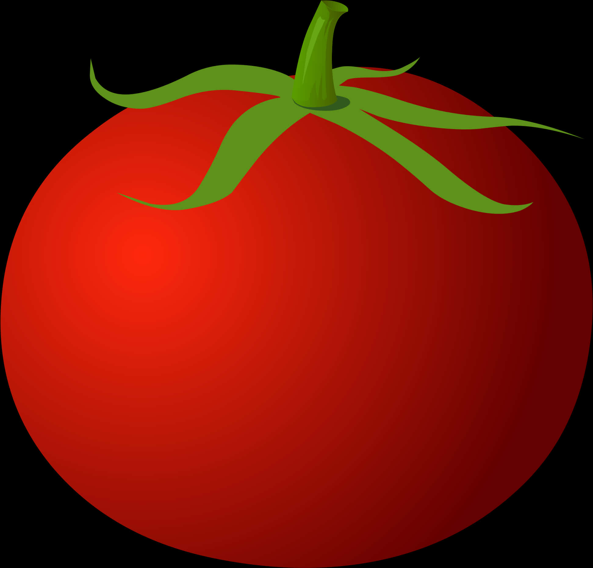 Red Tomato Illustration PNG Image