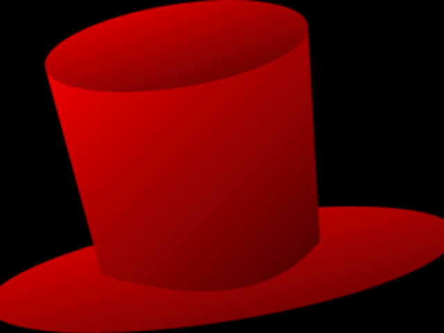 Red Top Hat Graphic PNG Image