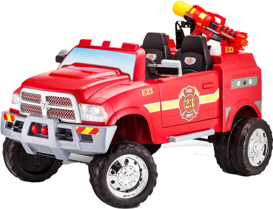 Red Toy Fire Truck E23 PNG Image