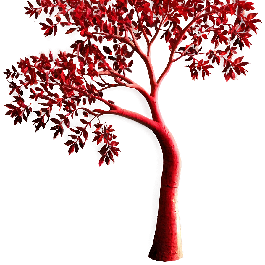 Red Tree A PNG Image