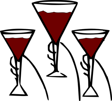 Red Triangle Formation Abstract PNG Image