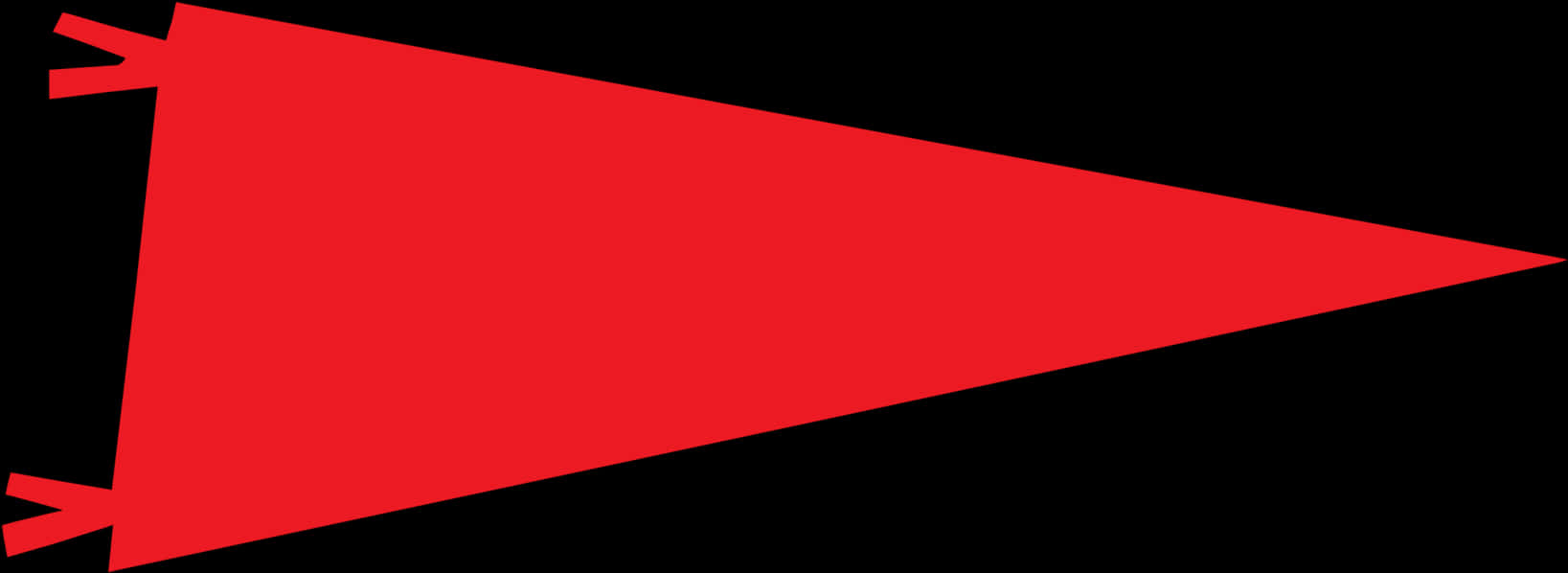 Red Triangular Banner Graphic PNG Image