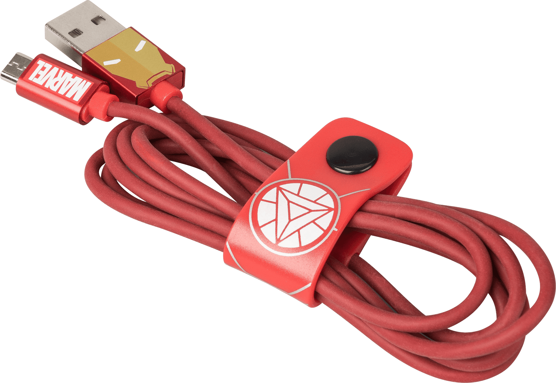 Red U S B Cablewith Organizer PNG Image