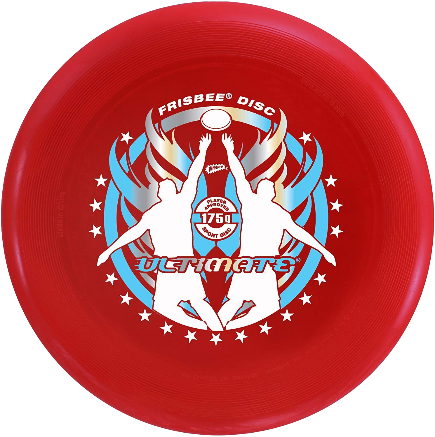 Red Ultimate Frisbee Disc Graphic PNG Image