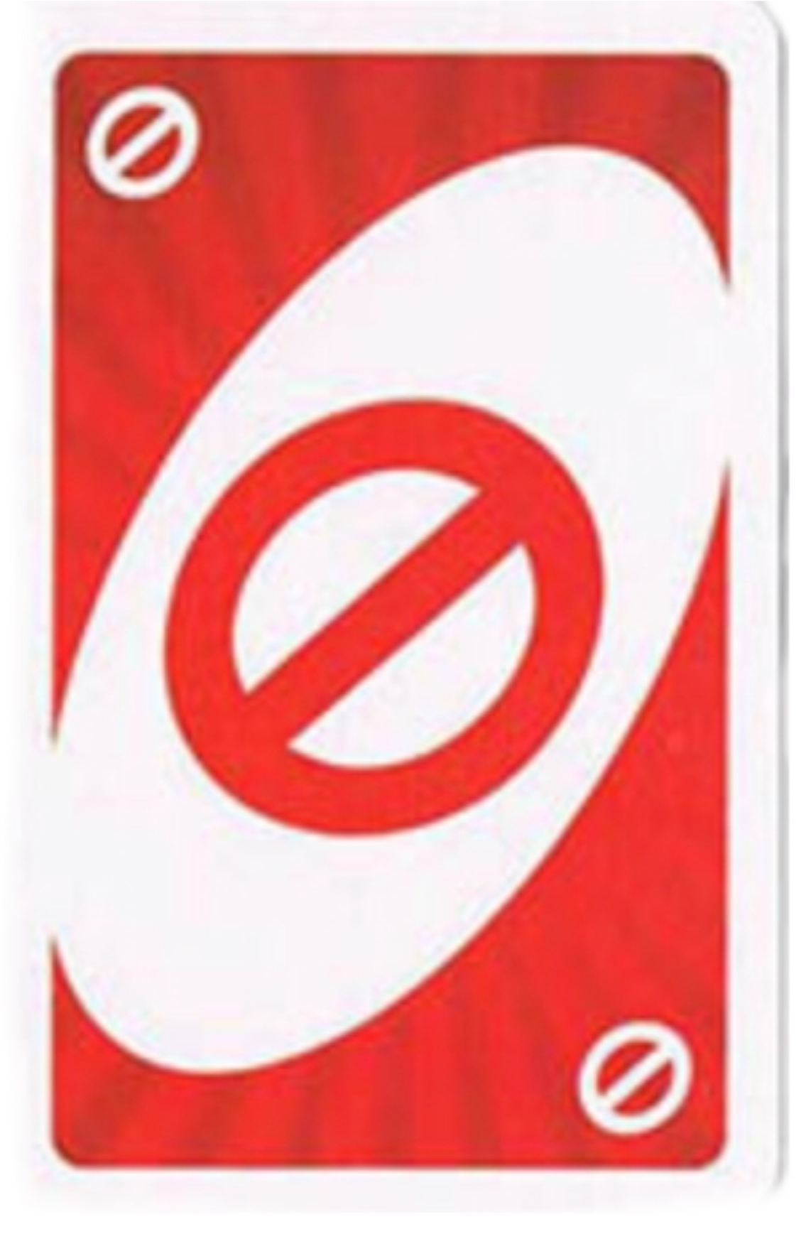 Red Uno Reverse Card PNG Image