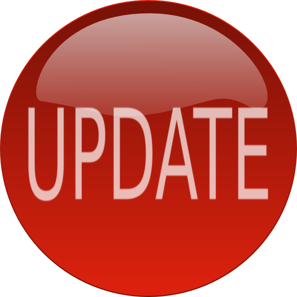 Red Update Button PNG Image