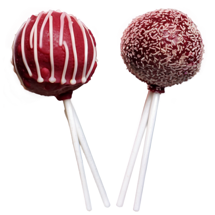 Red Velvet Cake Pops Png Xjh PNG Image