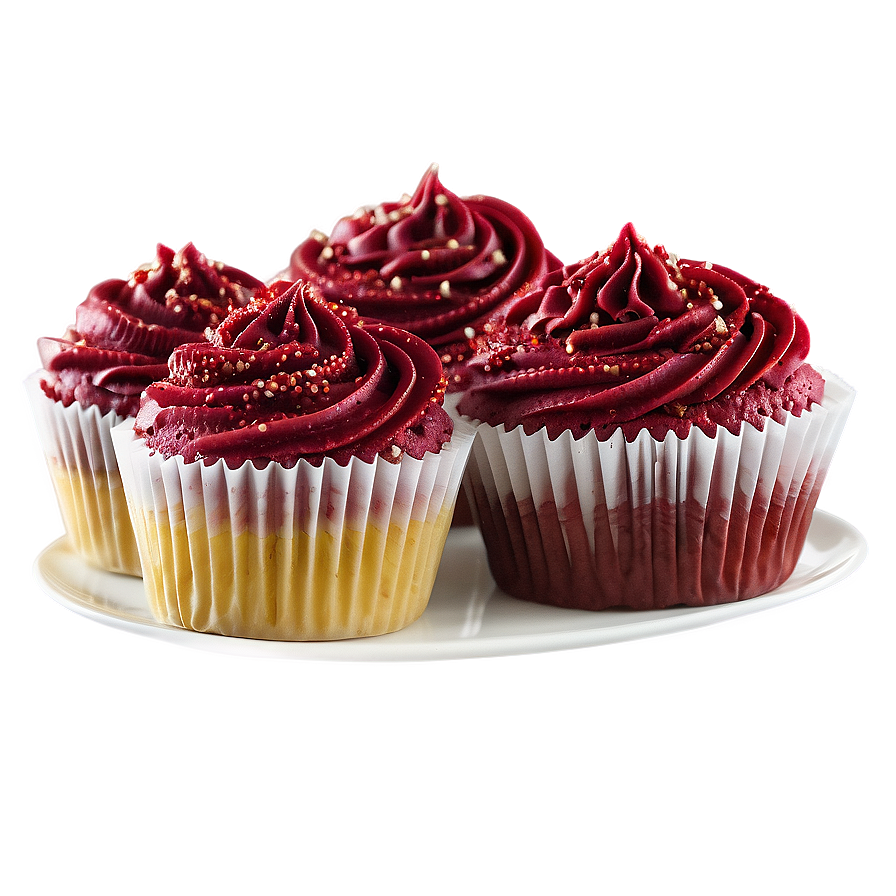 Red Velvet Cupcakes Png 06292024 PNG Image