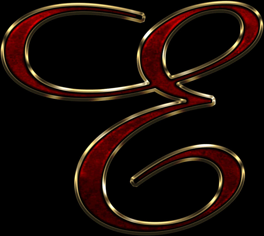 Red Velvet Textured Letter E PNG Image