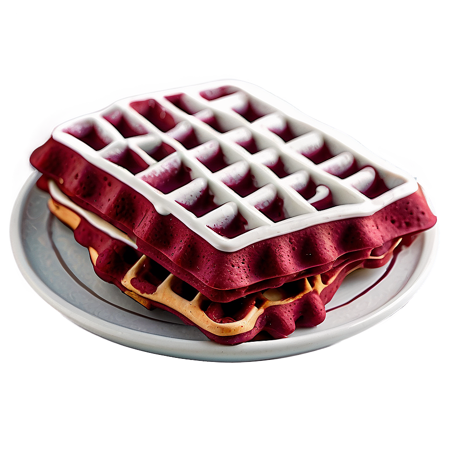 Red Velvet Waffle Png Suu18 PNG Image