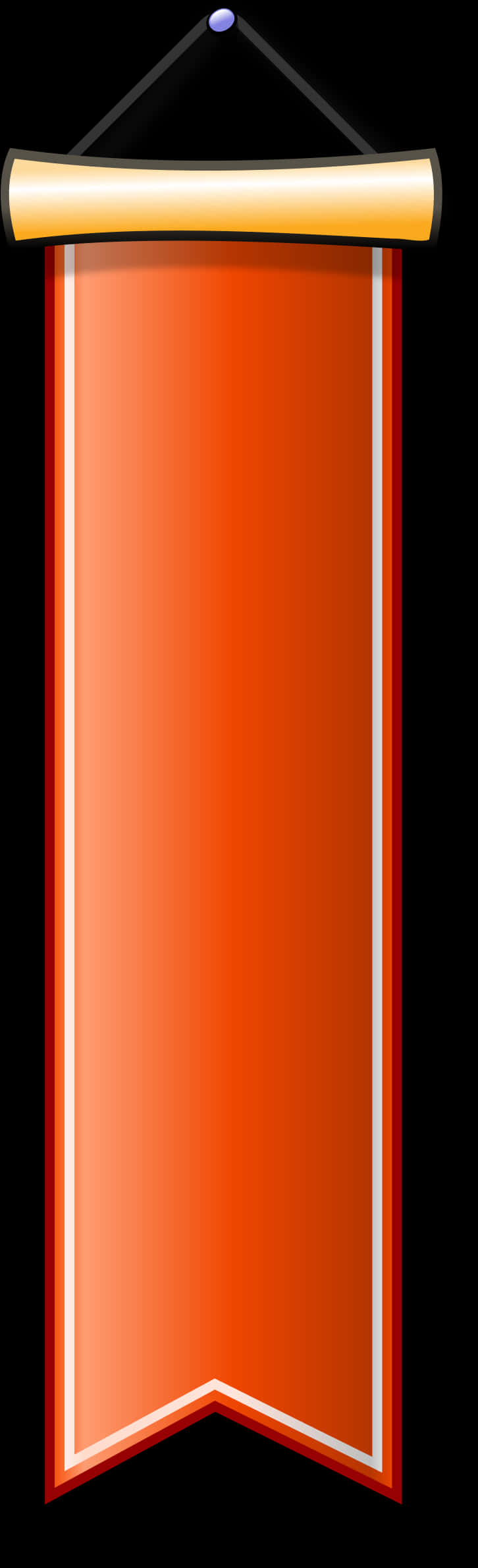 Red Vertical Banner Graphic PNG Image