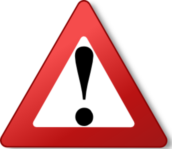 Red Warning Sign Alert PNG Image